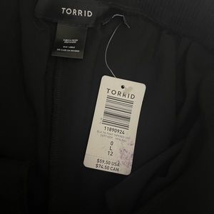 Tie front dress pants